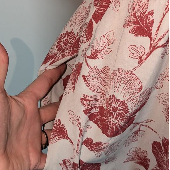 Polagram Dress Womens Medium Floral Romantic Feminine Lined Pockets Modest Maxi - Picture 14 of 15